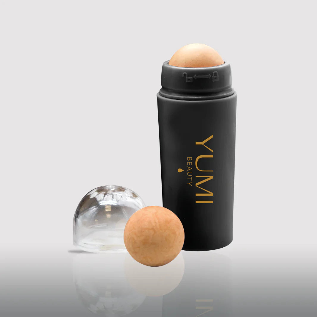 Corrector de tez en roll-on elaborado con piedra volcánica