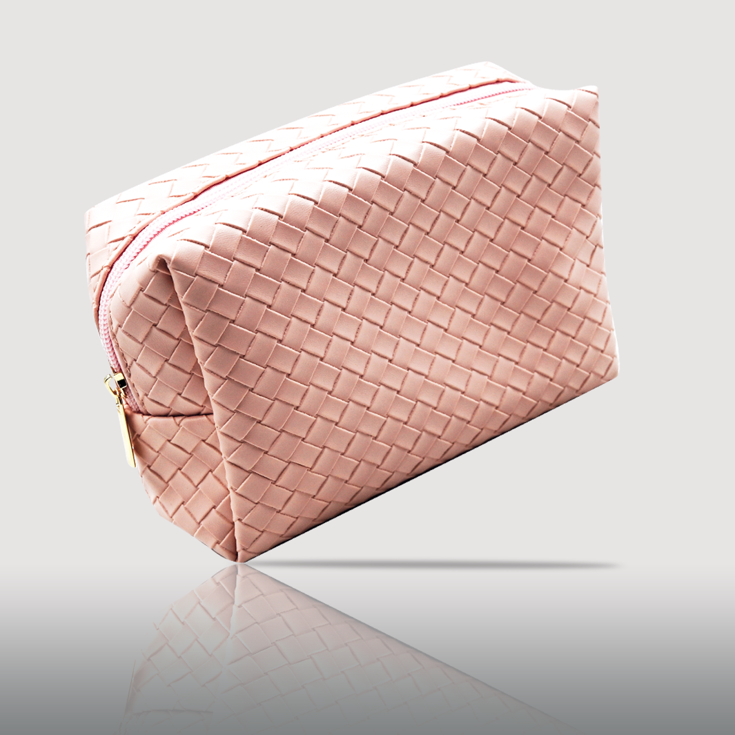 Neceser con relieve en rosa antiguo