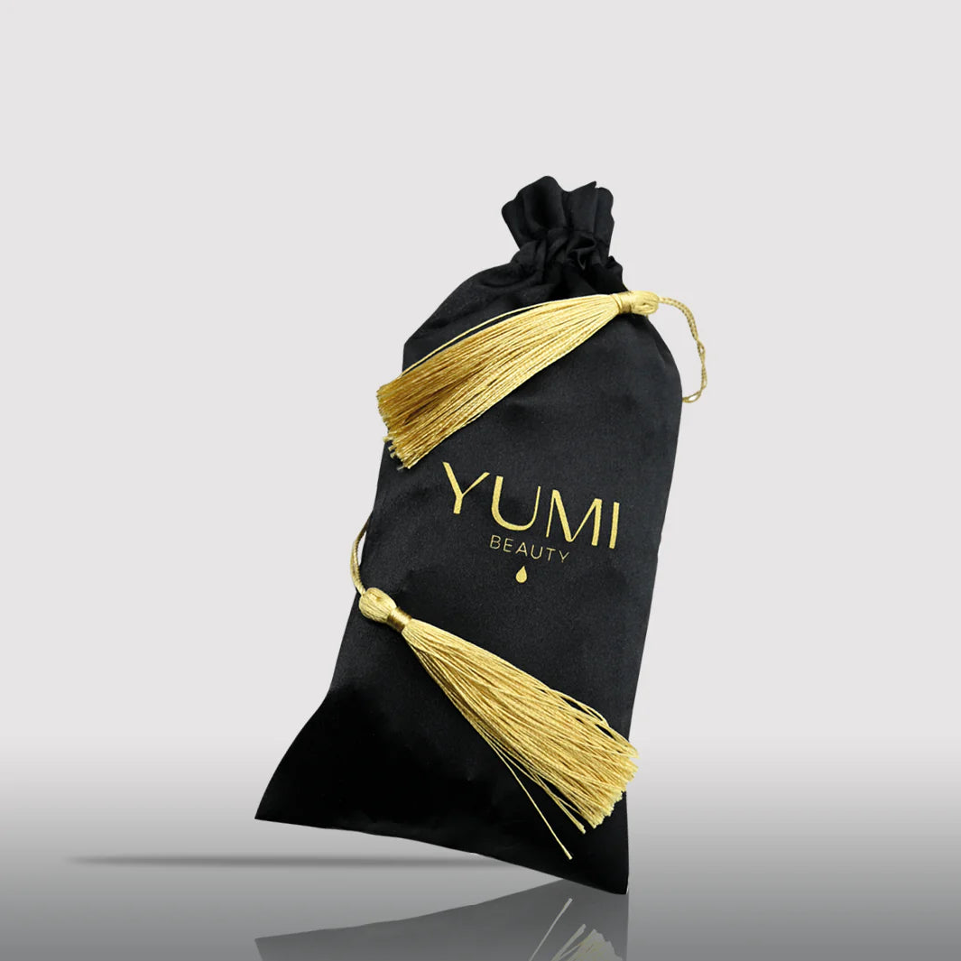 Bolso pequeño de satén, color negro
