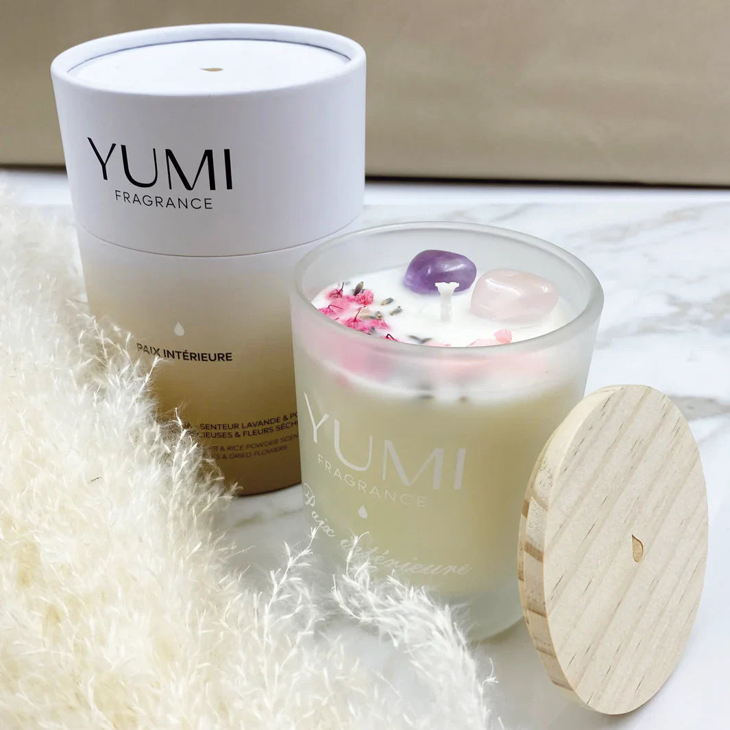Vela perfumada "Paix Intérieure" – Fragancia de lavanda y polvo de arroz