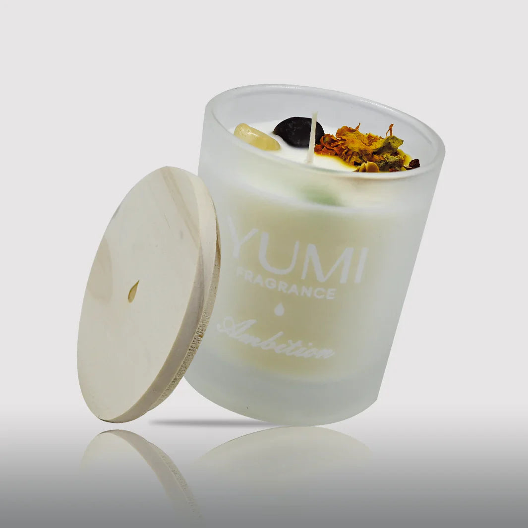 Vela perfumada "Ambition", aroma a pera con polvo de azúcar
