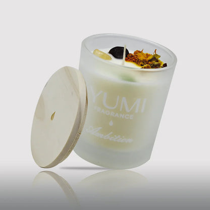 Vela perfumada "Ambition", aroma a pera con polvo de azúcar