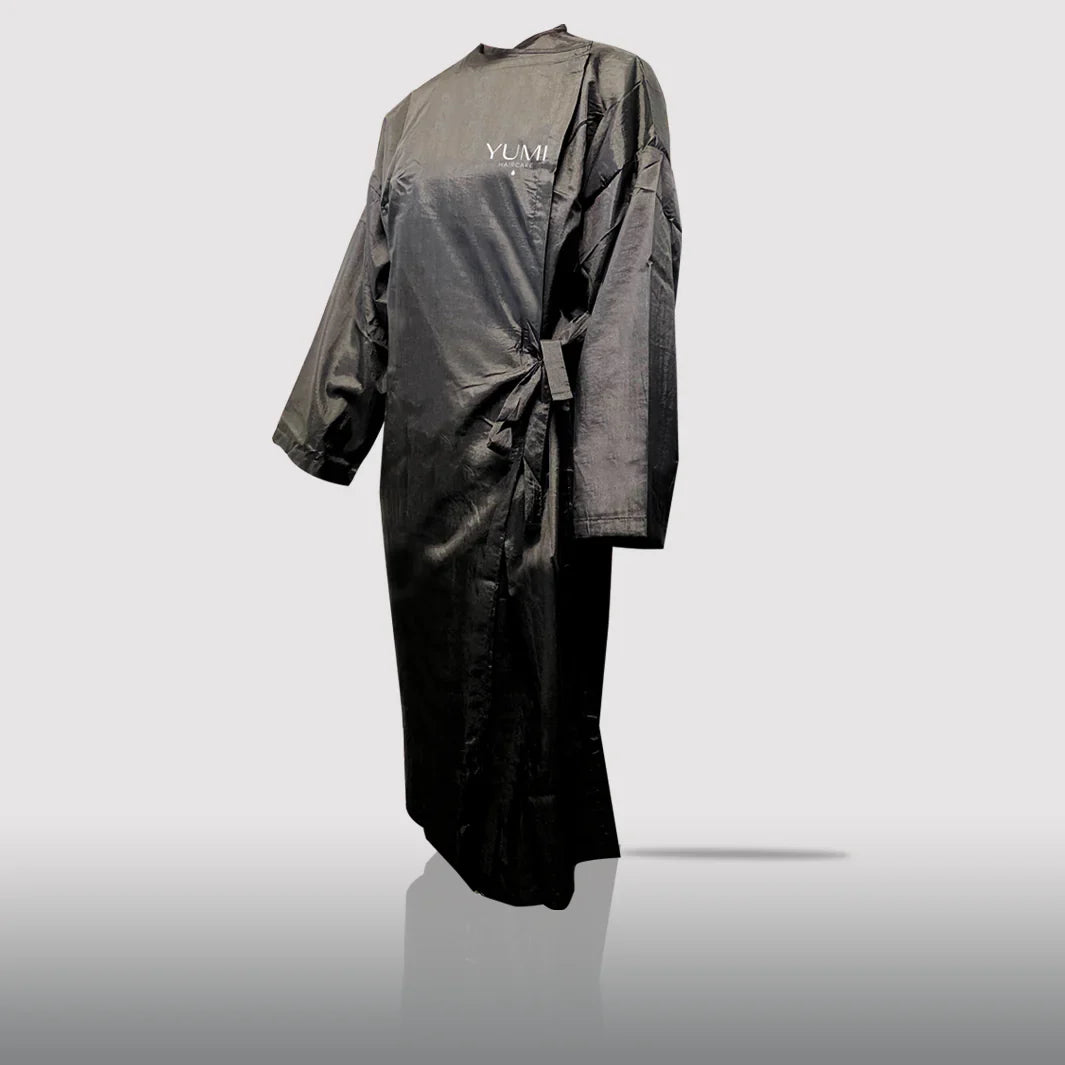 Kimono de manga larga, negro
